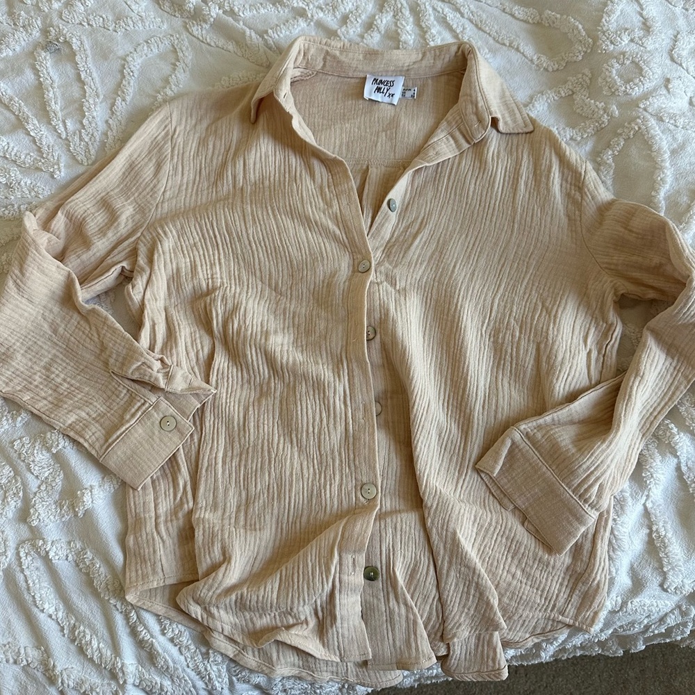 Princess Polly button up long sleeve top